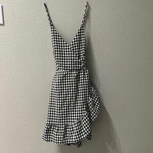 Black and White Gingham Dress